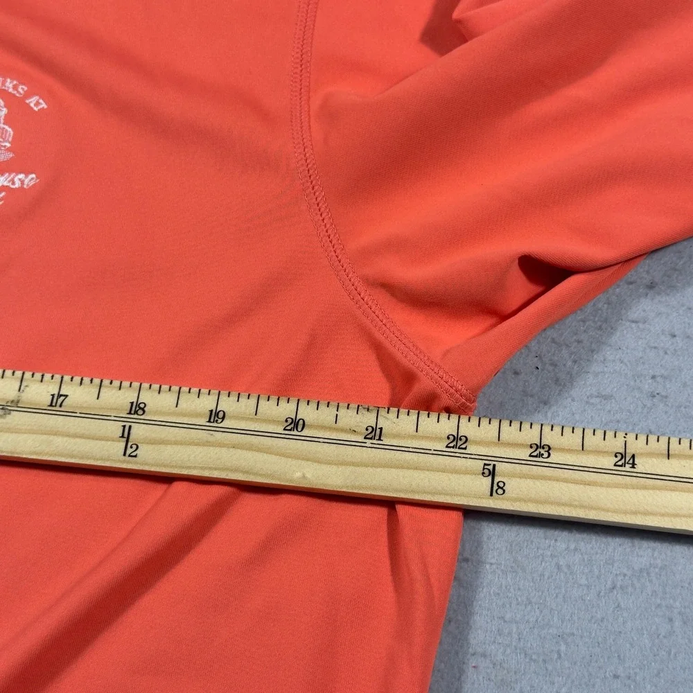 Adidas Puremotion Mens Orange Golf Polo Shirt The Links Lighthouse Sound Large